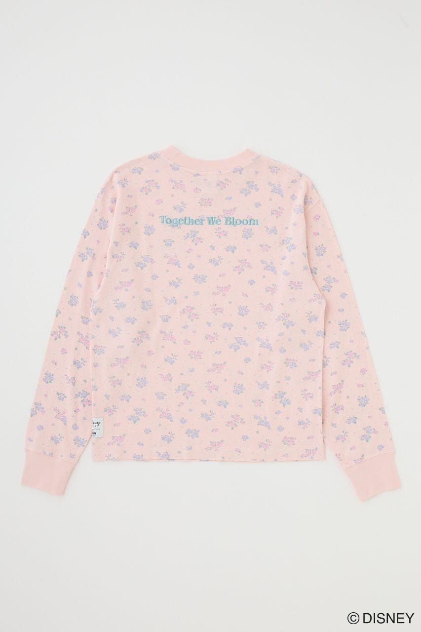 MD FLOWER WAFFLE ロングスリーブＴシャツ L/PNK FREE