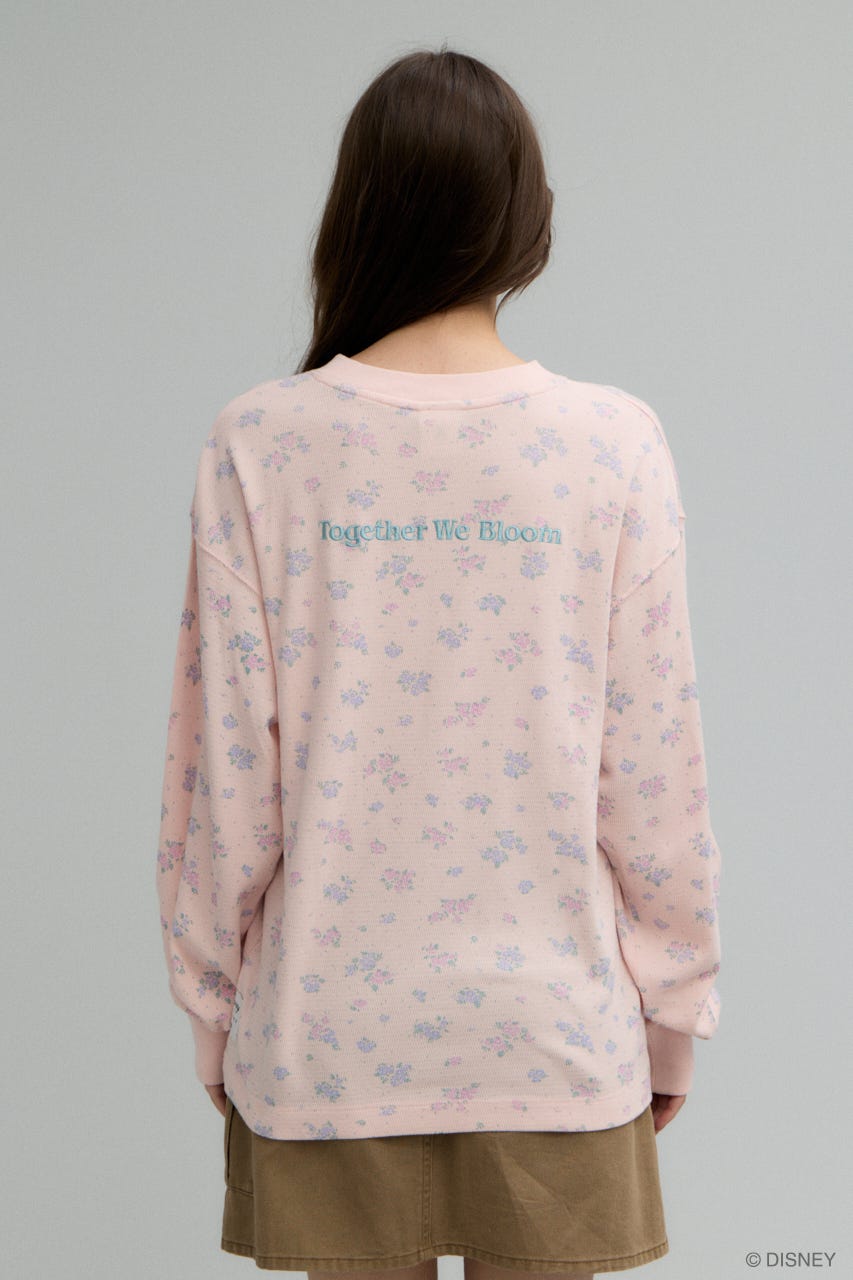 MD FLOWER WAFFLE ロングスリーブＴシャツ L/PNK FREE