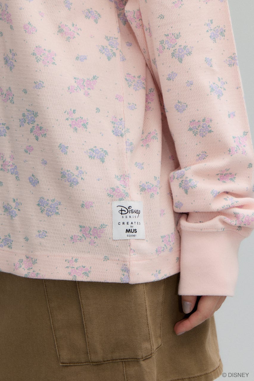MD FLOWER WAFFLE ロングスリーブＴシャツ L/PNK FREE
