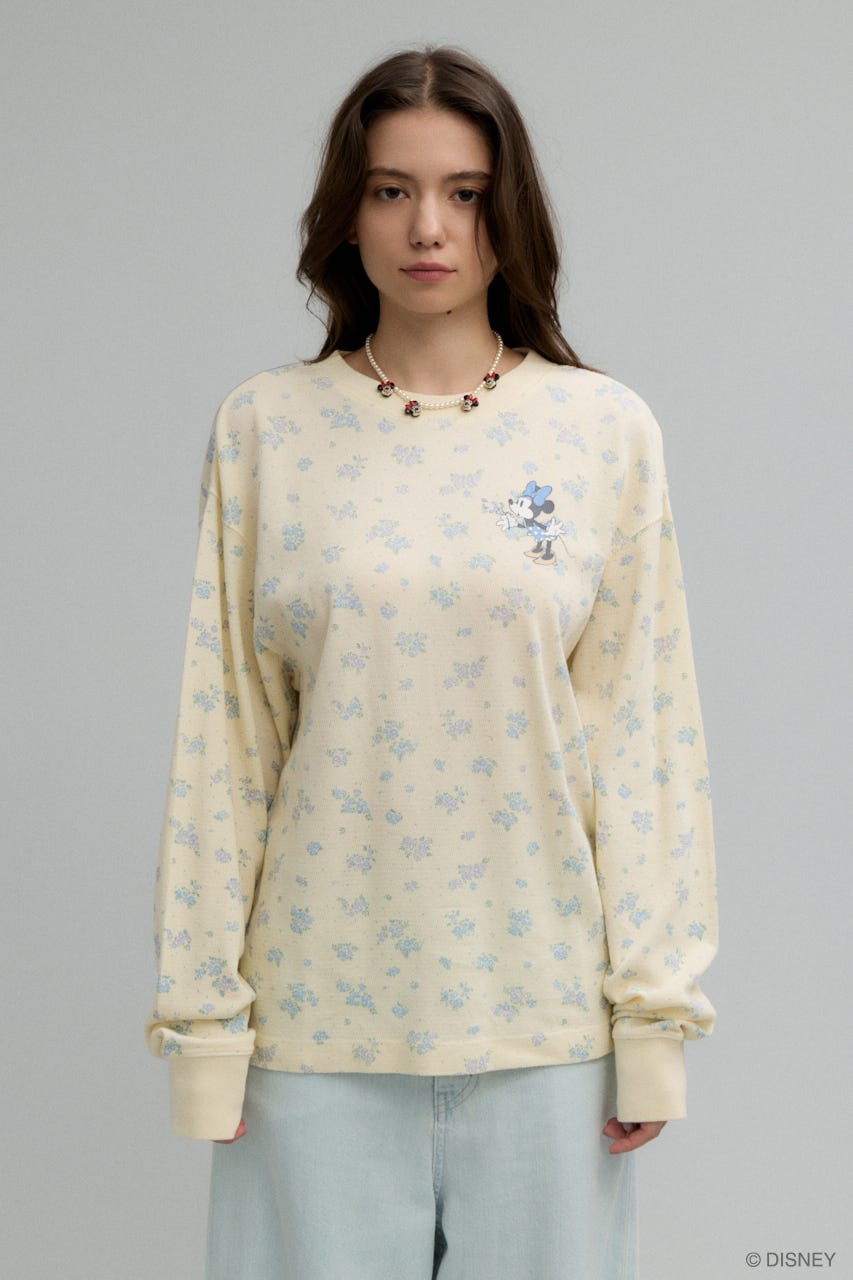 MD FLOWER WAFFLE ロングスリーブＴシャツ O/WHT FREE