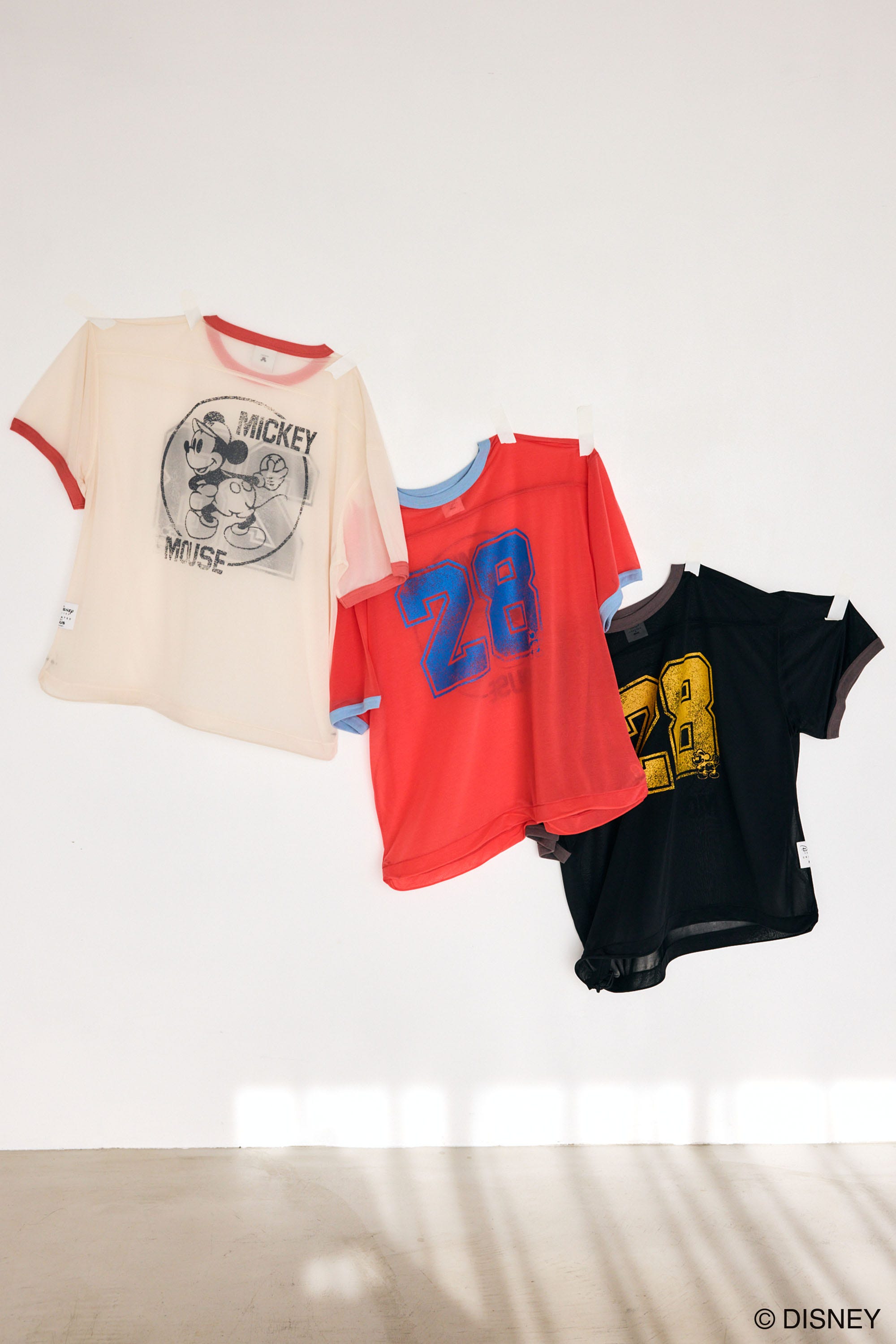 MD NUMBER SPORT Tシャツ / MICKEY RED FREE