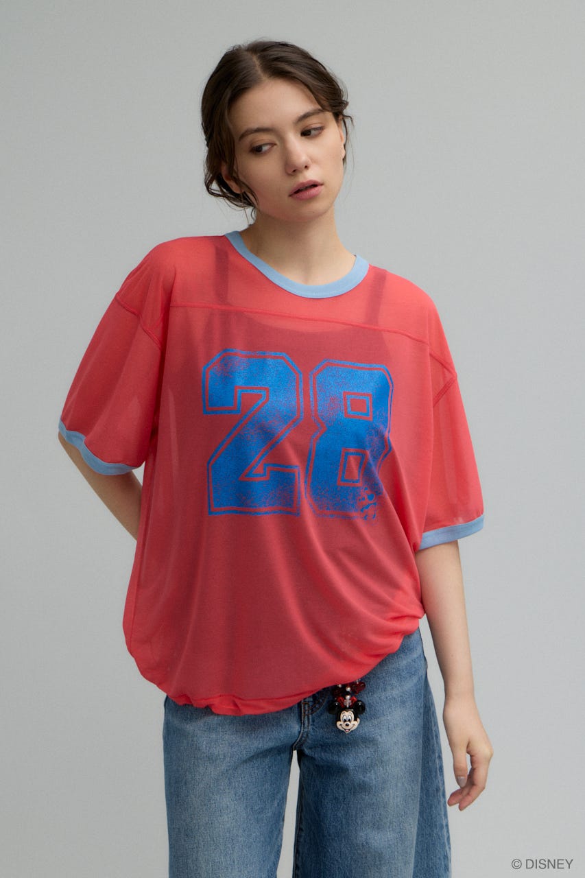 MD NUMBER SPORT Tシャツ / MICKEY RED FREE