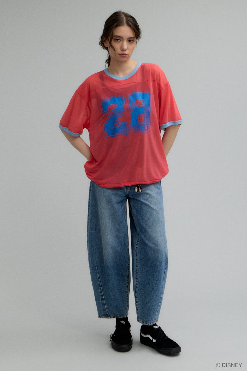 MD NUMBER SPORT Tシャツ / MICKEY RED FREE