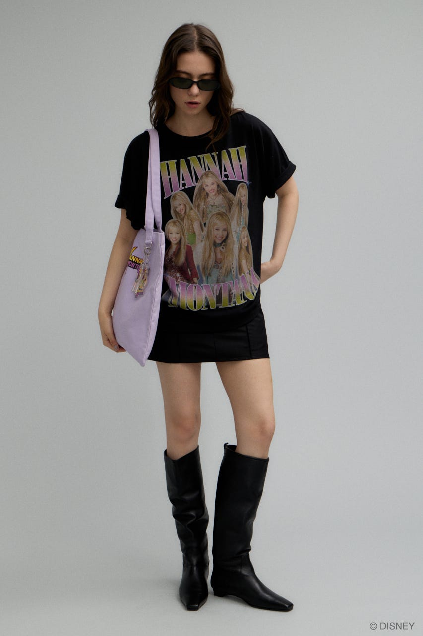MD 90S RETRO Tシャツ / Hannah Montana L/BLK FREE