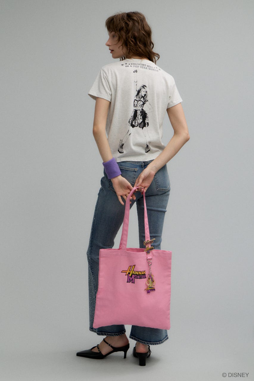 MD ICONIC LOGO Tシャツ / Hannah Montana L/GRY FREE
