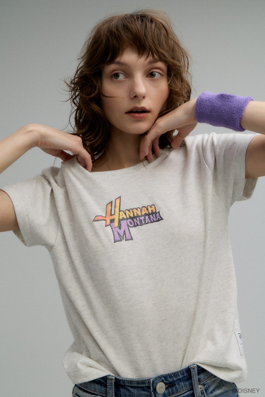 MD ICONIC LOGO Tシャツ / Hannah Montana L/GRY FREE