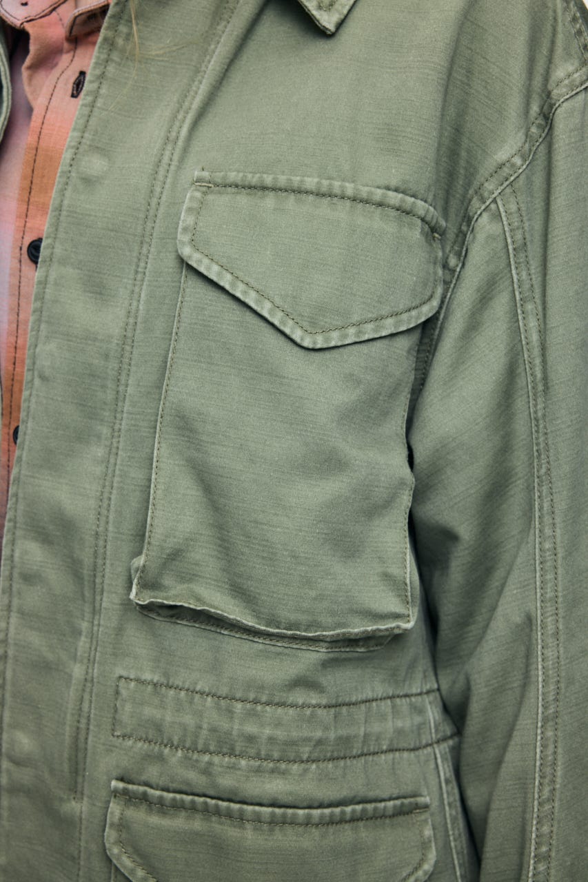 BACKSATIN BDU ジャケット KHA FREE