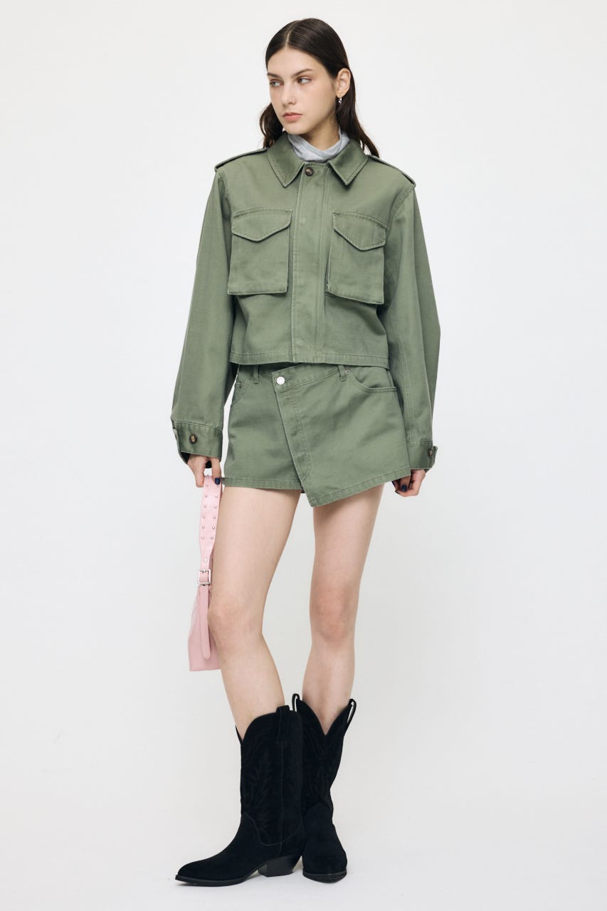 BACKSATIN BDU SHORTジャケット KHA FREE