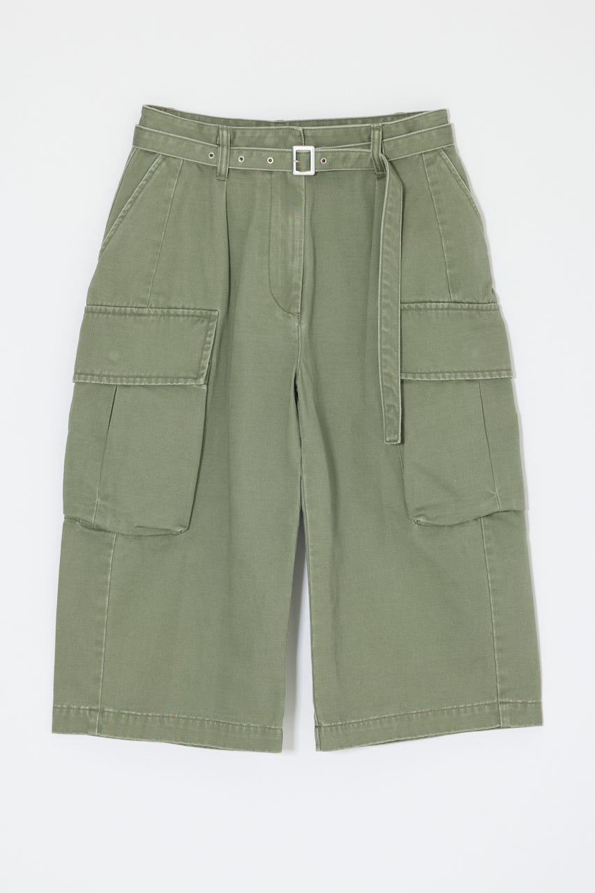 BACKSATIN CROPPED カーゴ KHA 1