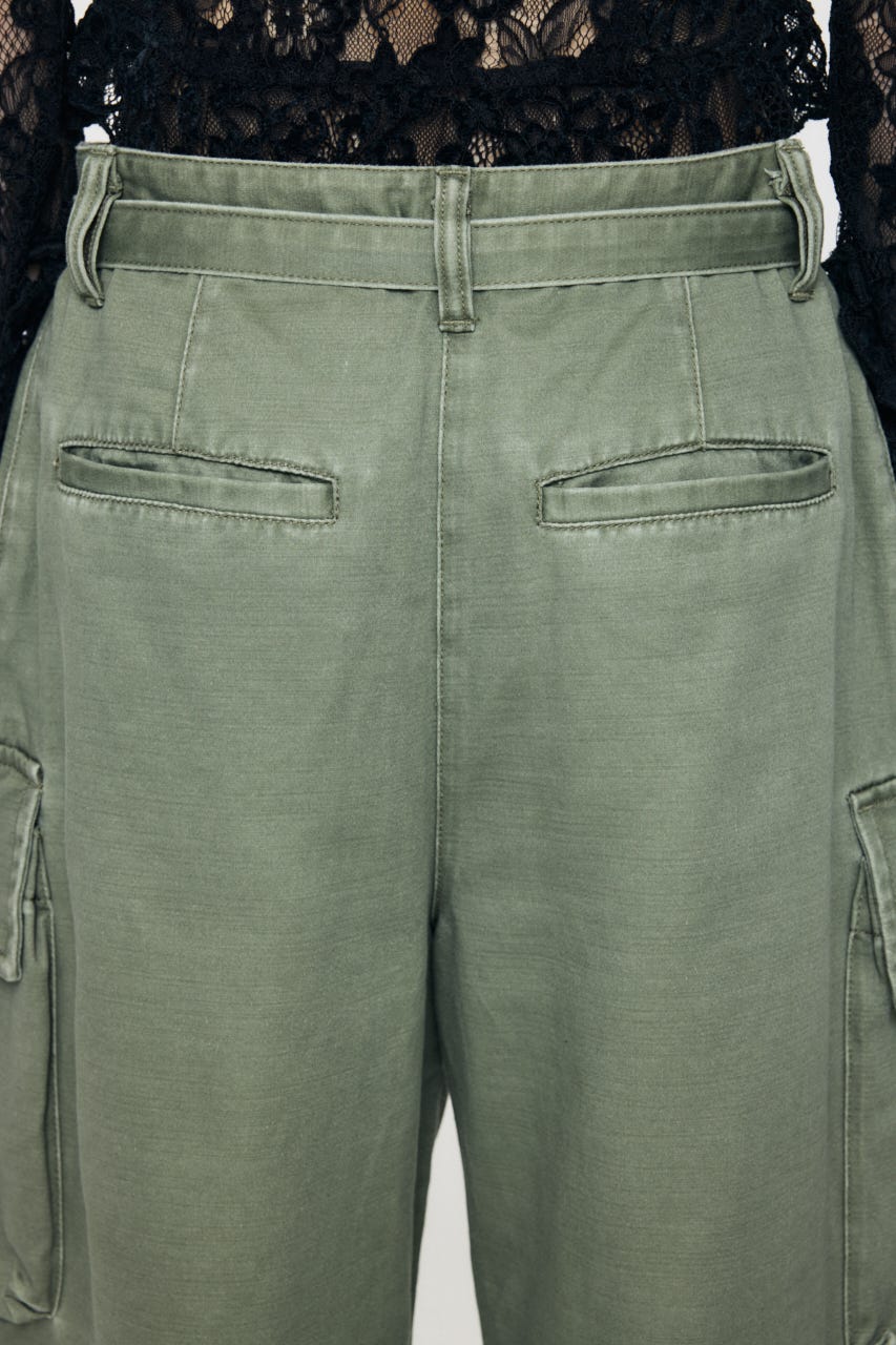 BACKSATIN CROPPED カーゴ KHA 1