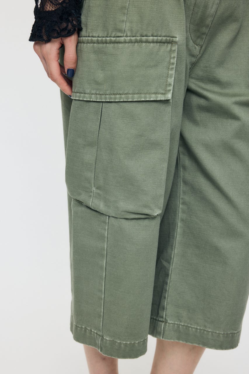 BACKSATIN CROPPED カーゴ KHA 1