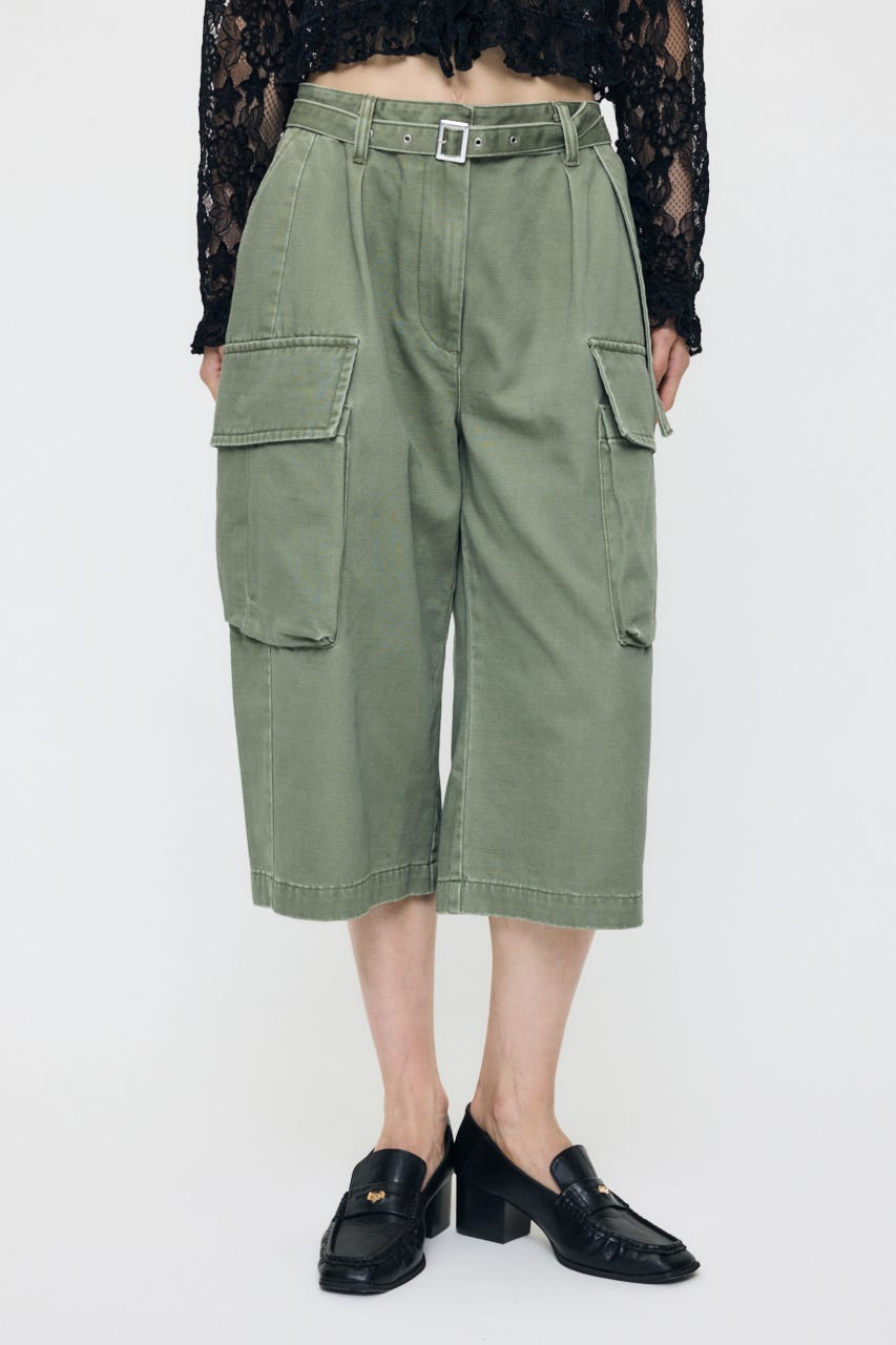 BACKSATIN CROPPED カーゴ KHA 1