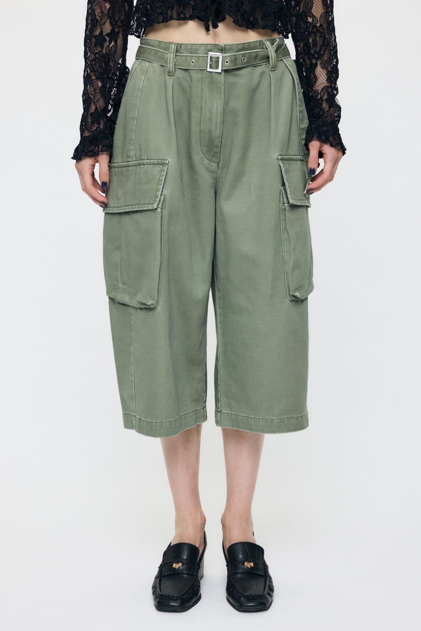BACKSATIN CROPPED カーゴ KHA 1