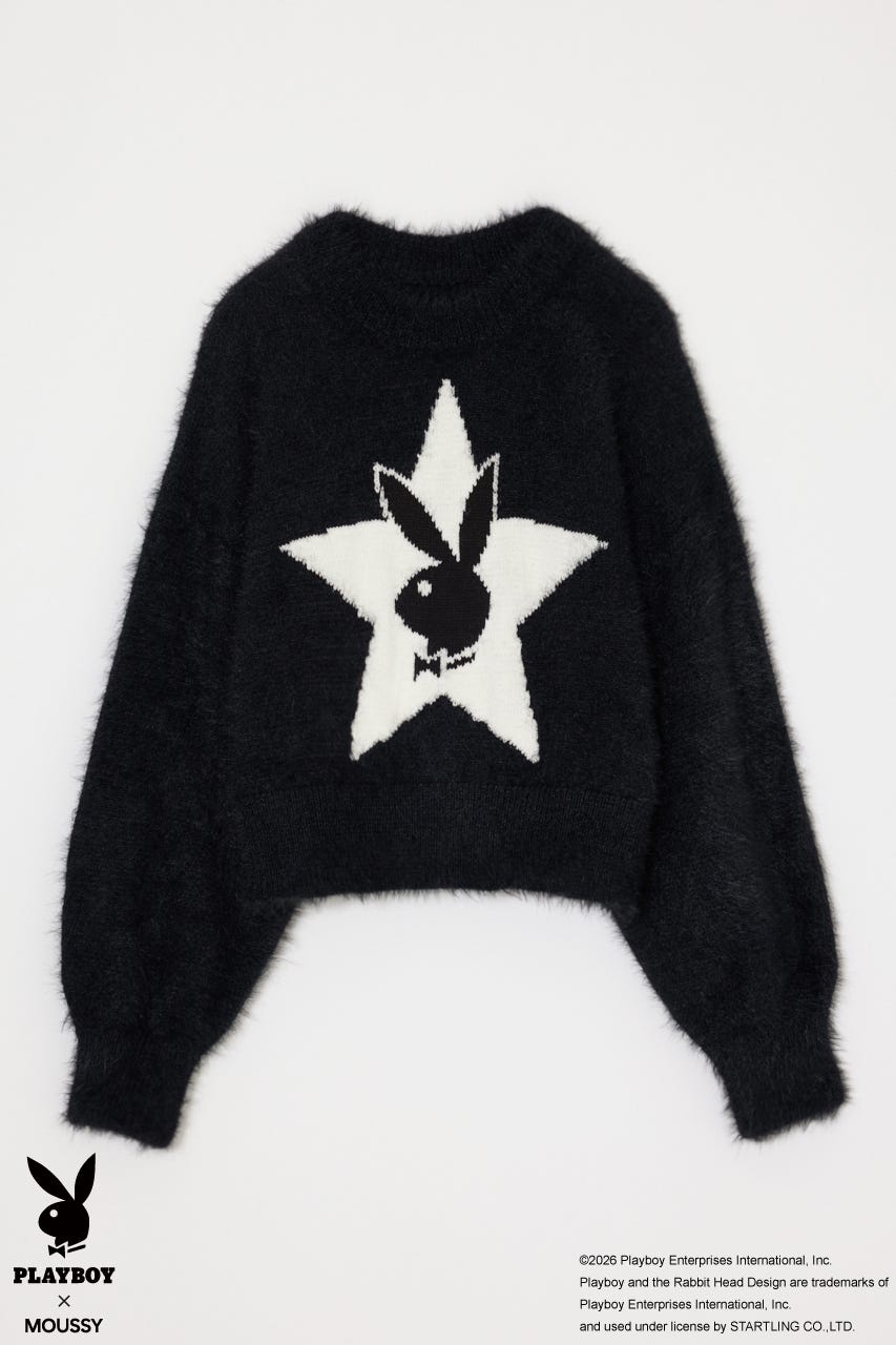 PB SHAGGY ニット BLK FREE