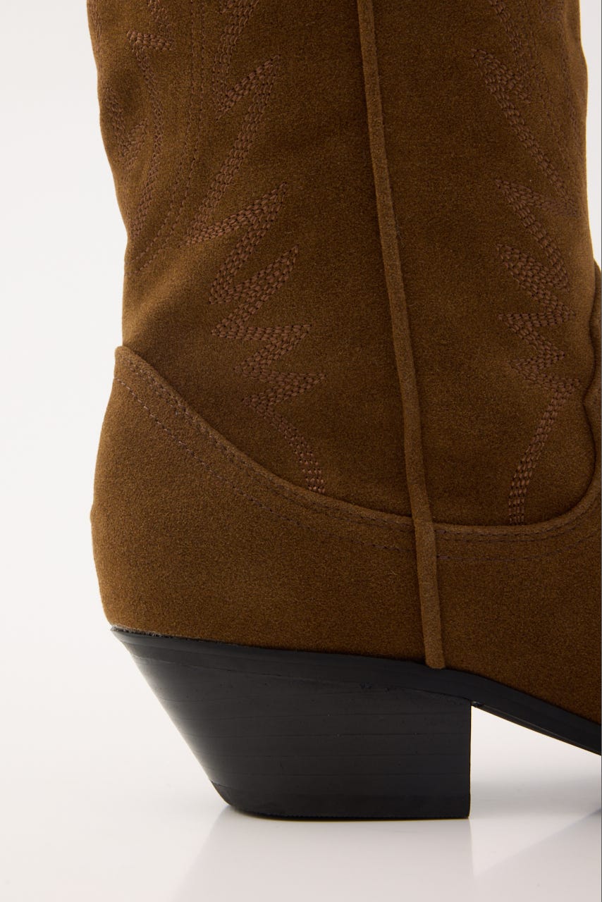 F/SUEDE WESTERN ブーツ BRN L