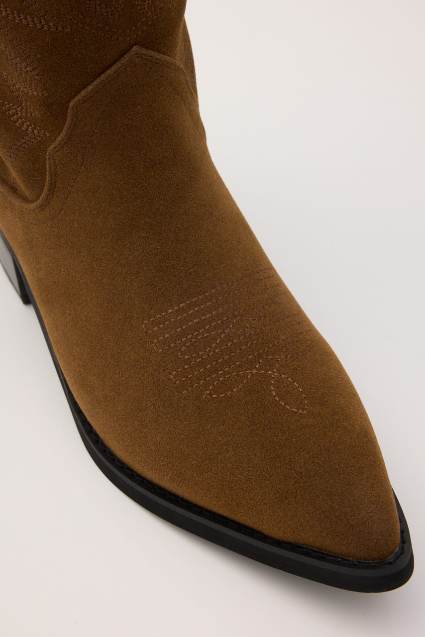 F/SUEDE WESTERN ブーツ BRN L