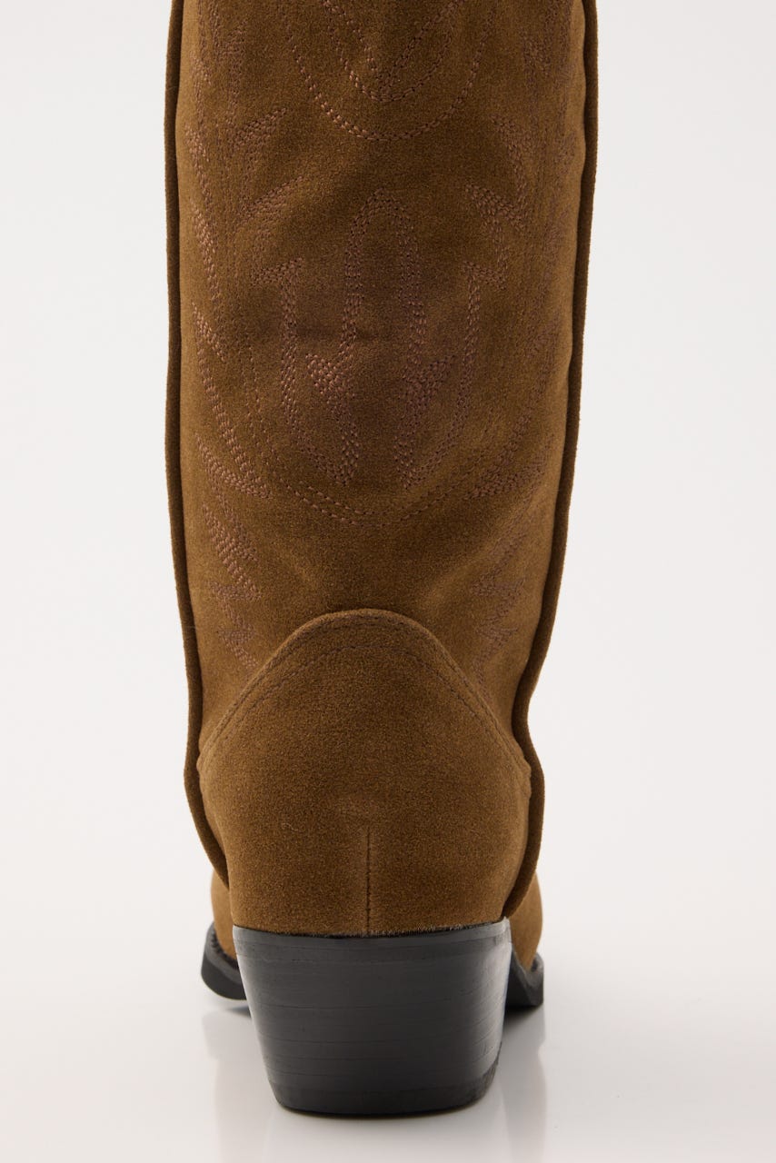 F/SUEDE WESTERN ブーツ BRN L