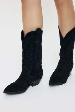 F/SUEDE WESTERN ブーツ