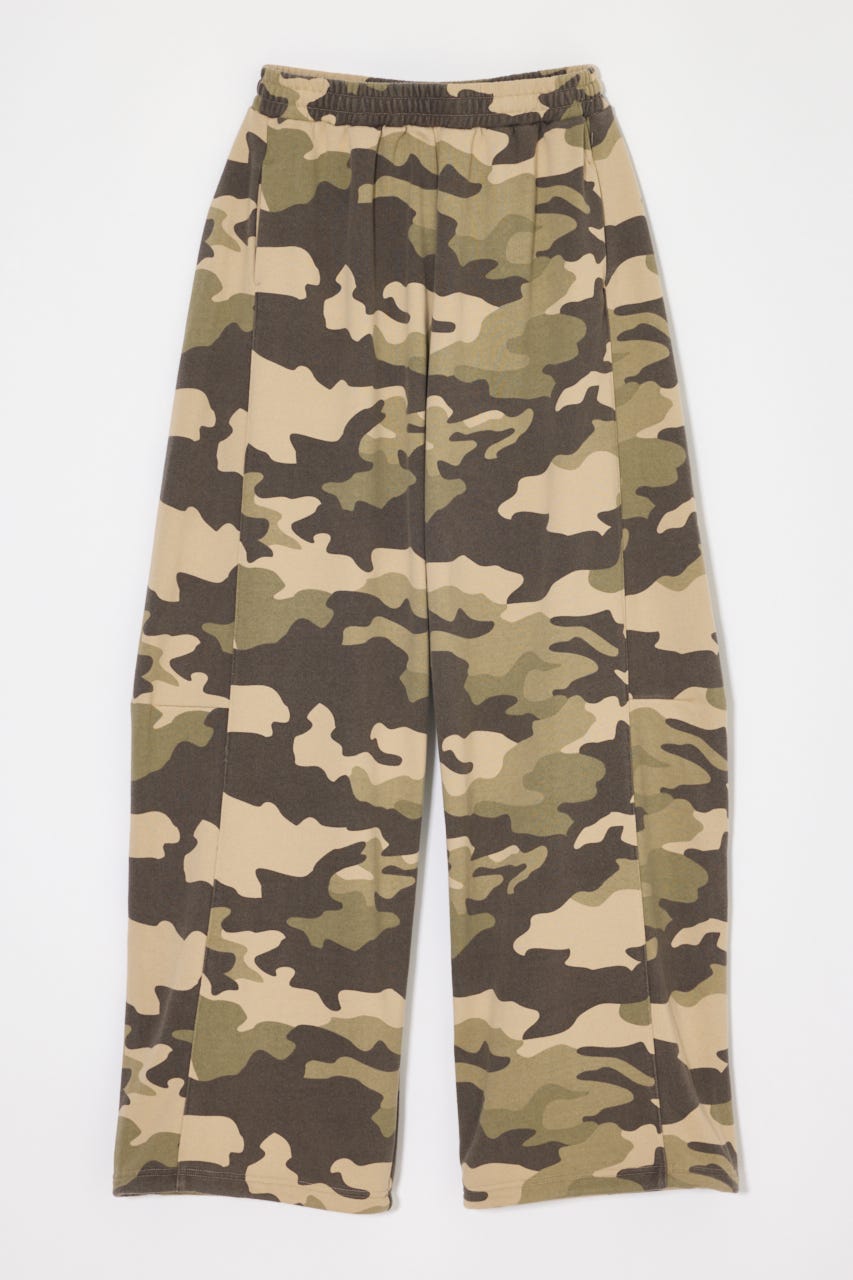 【WEB限定】CAMO CURVE LINE SWEAT パンツ 柄BRN 1