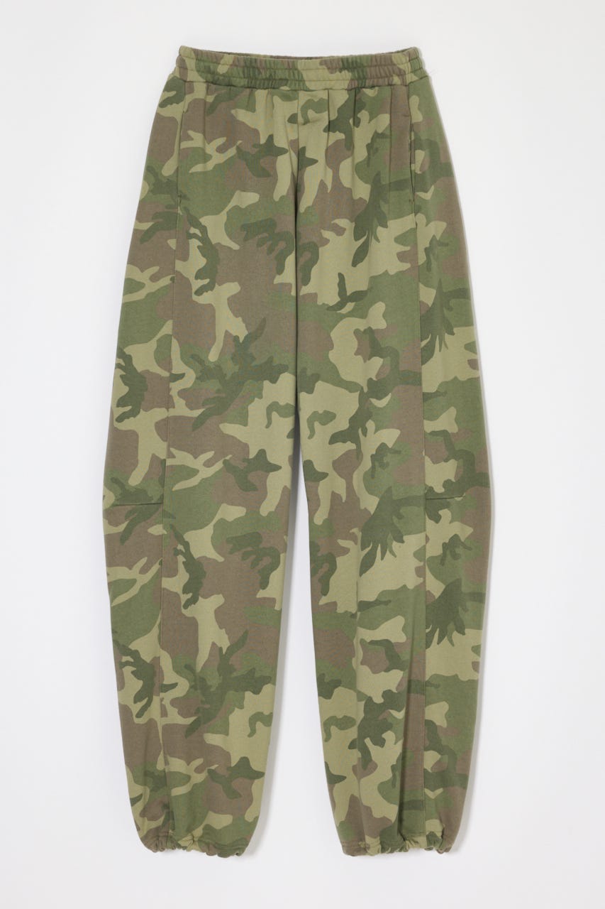 【WEB限定】CAMO CURVE LINE SWEAT パンツ 柄KHA 1
