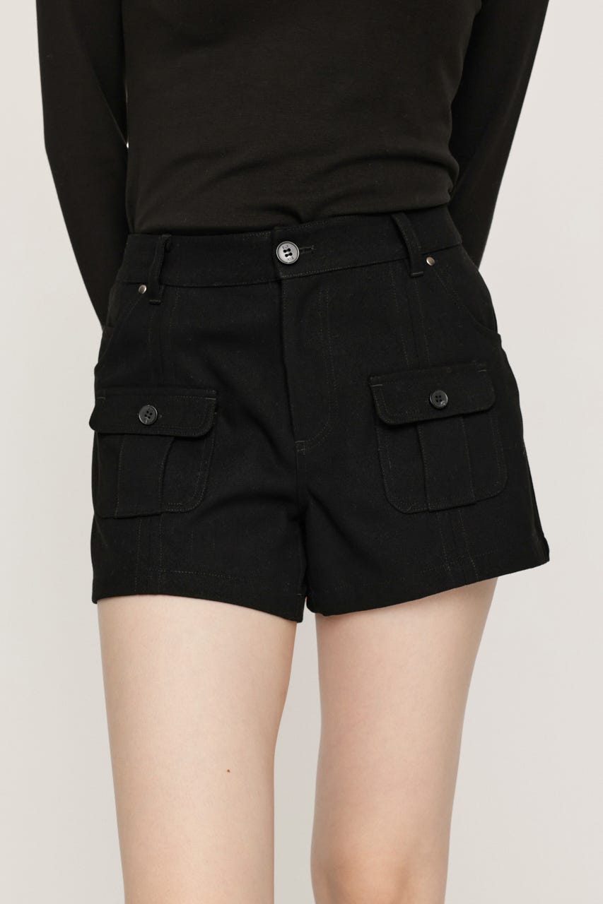 FRONT POCKET ショートパンツ BLK 1