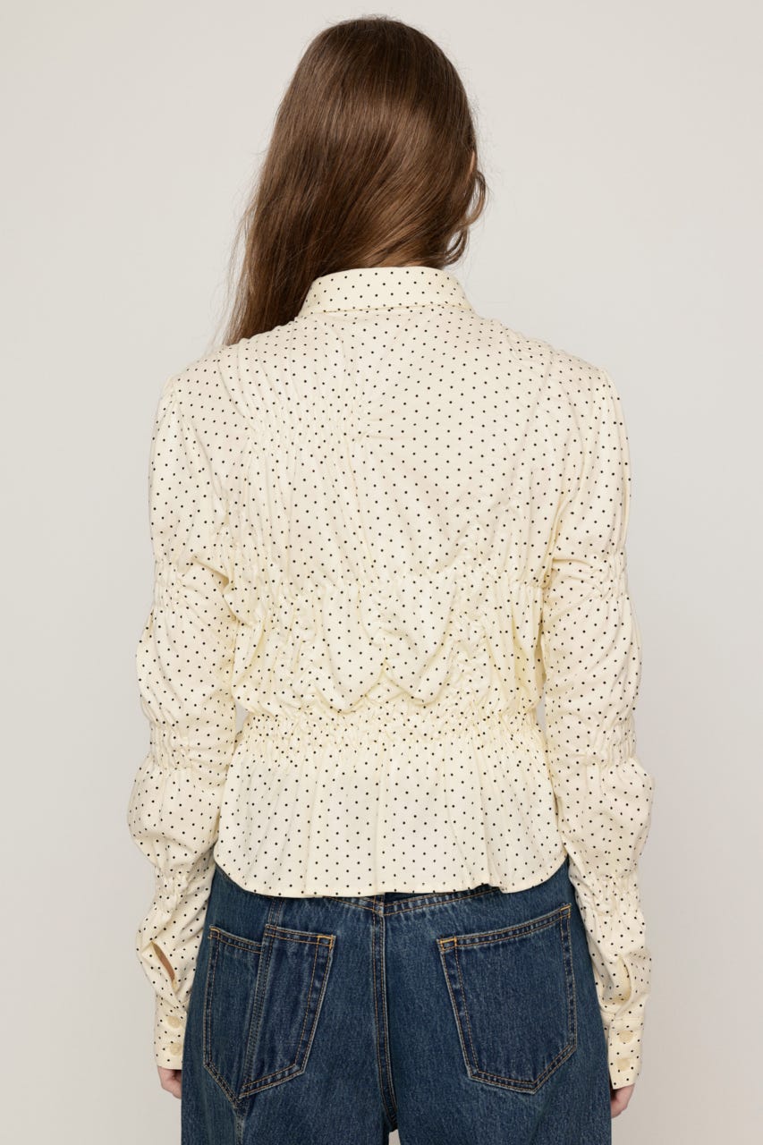 RANDOM SHIRRING CUT トップス IVOY FREE
