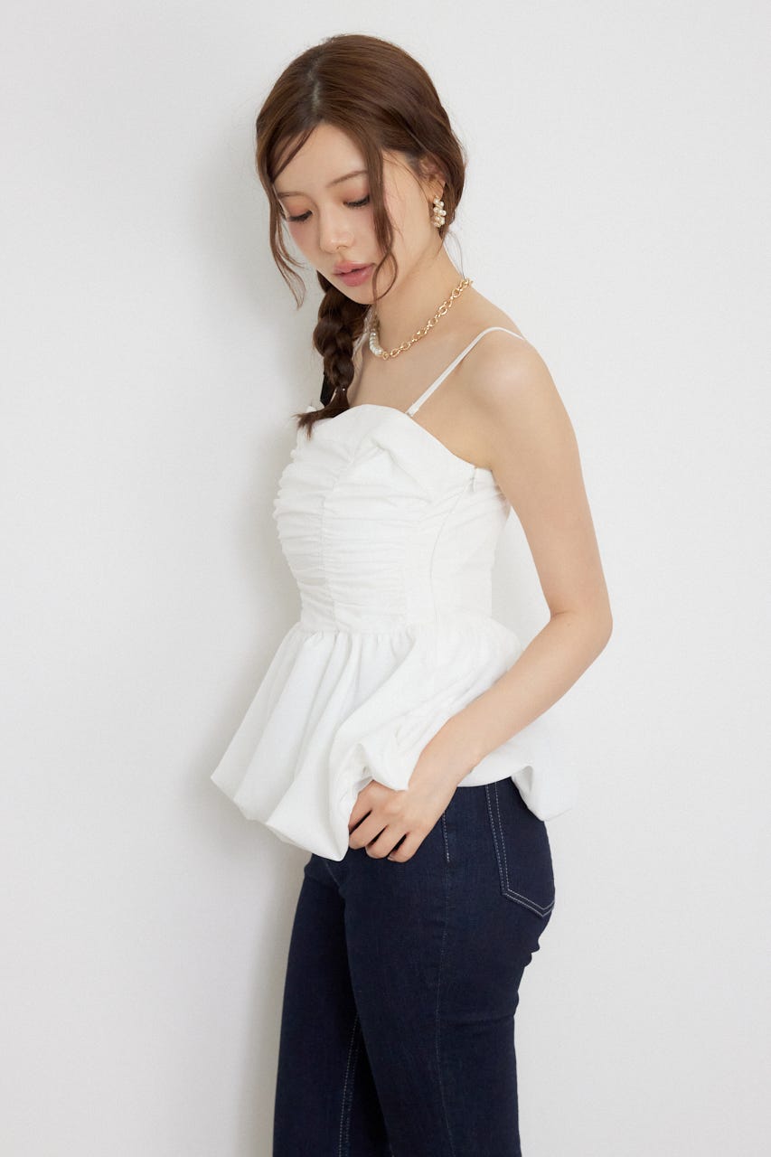 ペプラムベアトップス WHT M