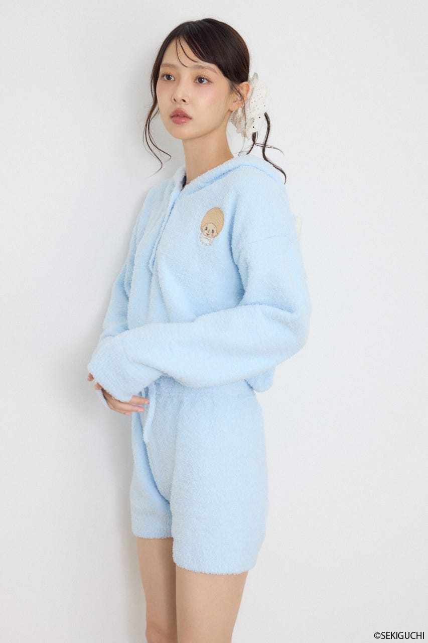 ベビッチ×rienda ルームロンパース BLU FREE