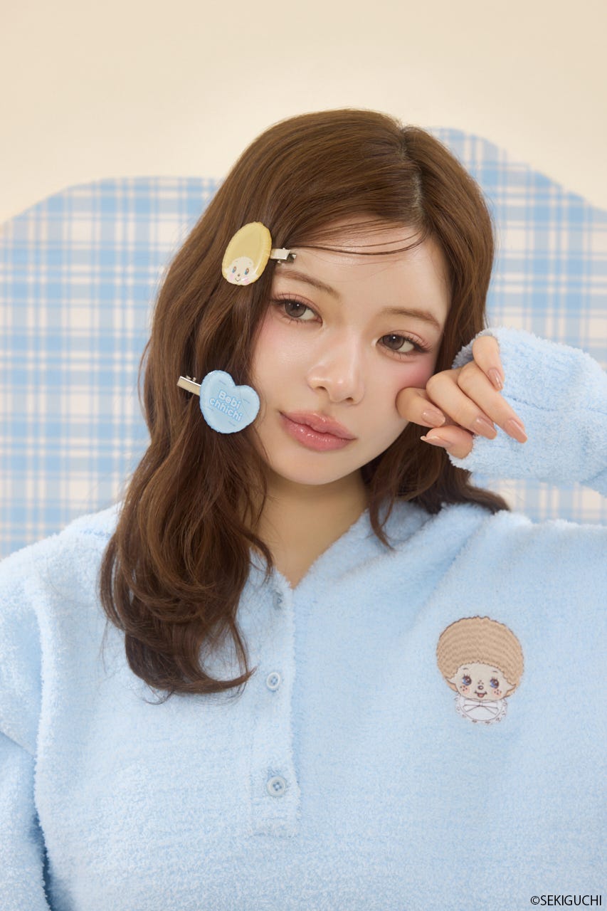 ベビチッチ×riendaヘアクリップ BLU FREE