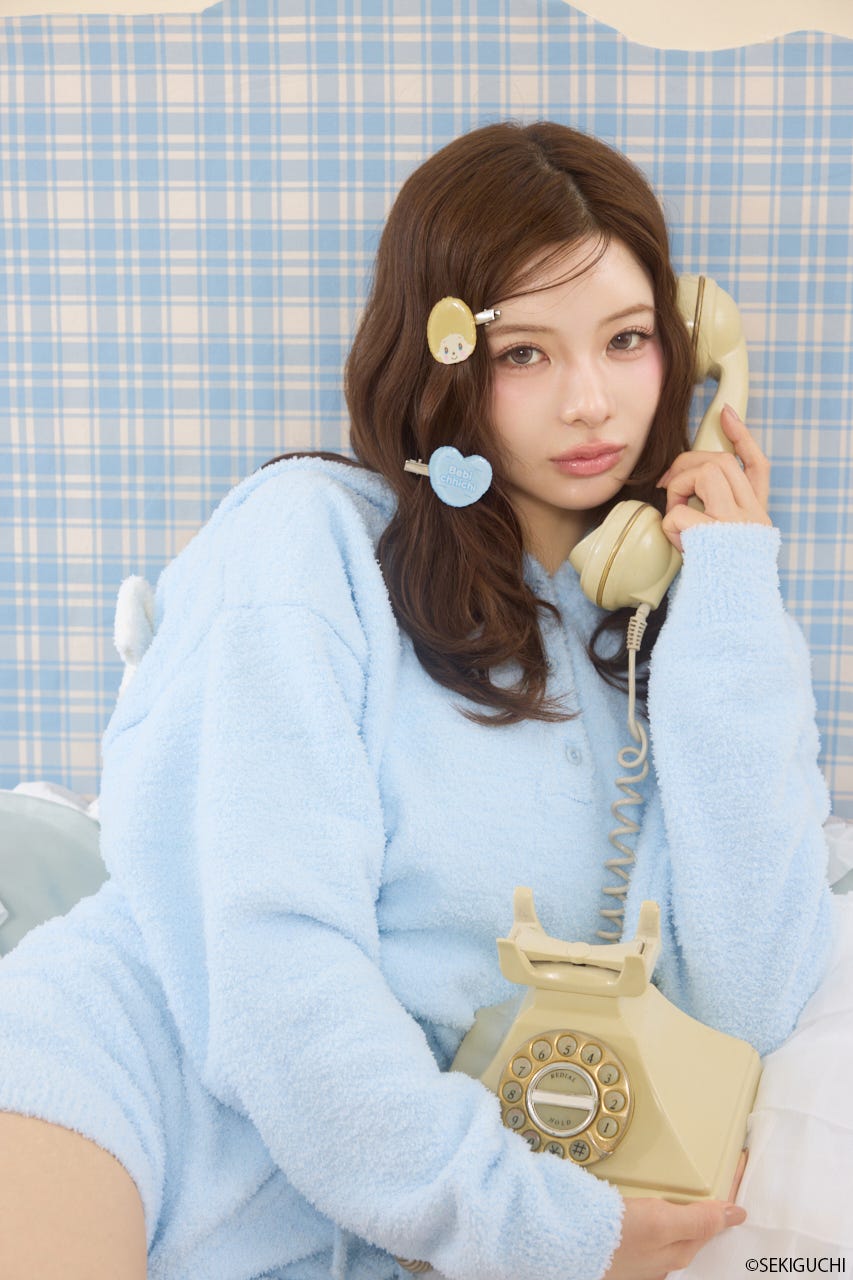 ベビチッチ×riendaヘアクリップ BLU FREE
