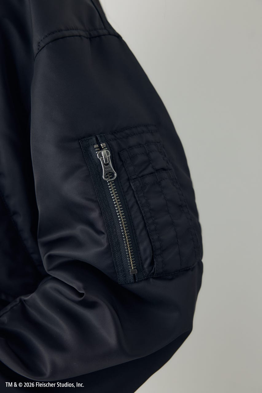 【Betty Boop(TM)×AZUL】MA-1 BLK FREE