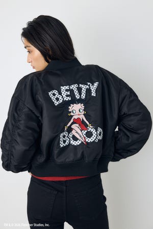 【Betty Boop(TM)×AZUL】MA-1