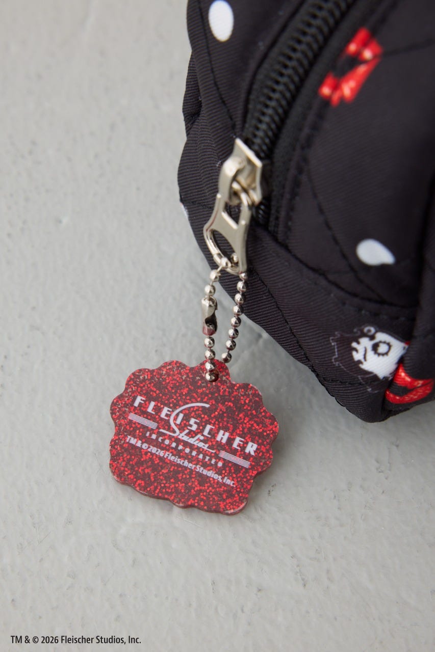 【Betty Boop(TM)×AZUL】ポーチ BLK FREE
