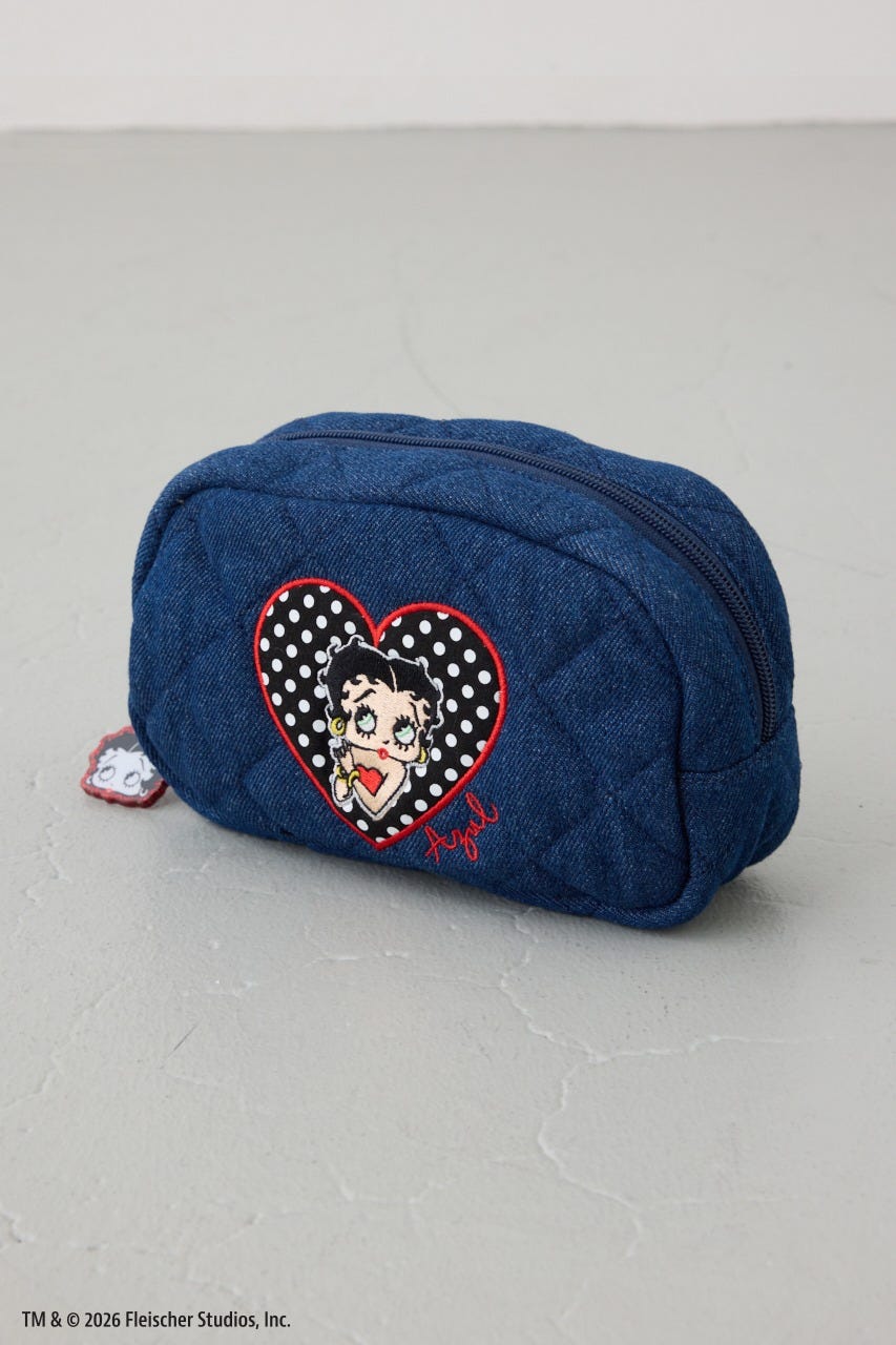 【Betty Boop(TM)×AZUL】ポーチ BLU FREE
