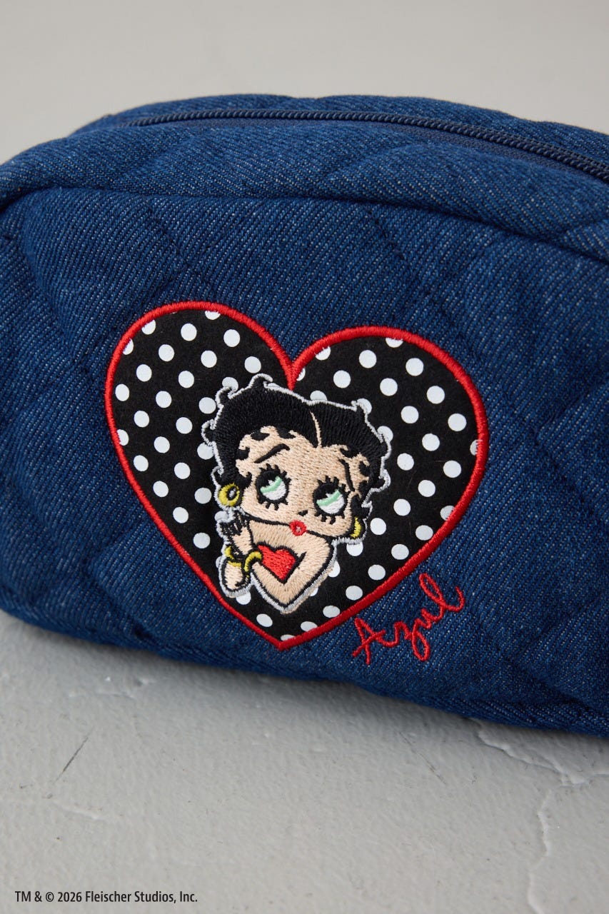 【Betty Boop(TM)×AZUL】ポーチ BLU FREE