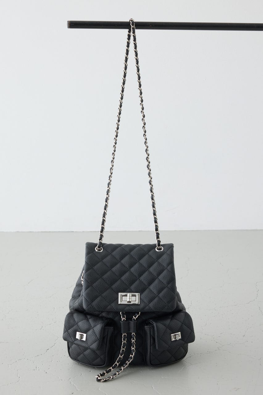 【ロングセラー】【WEB限定】3WAYキルティングリュック BLK FREE