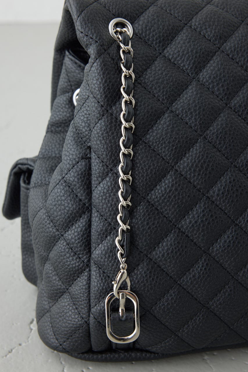 【ロングセラー】【WEB限定】3WAYキルティングリュック BLK FREE