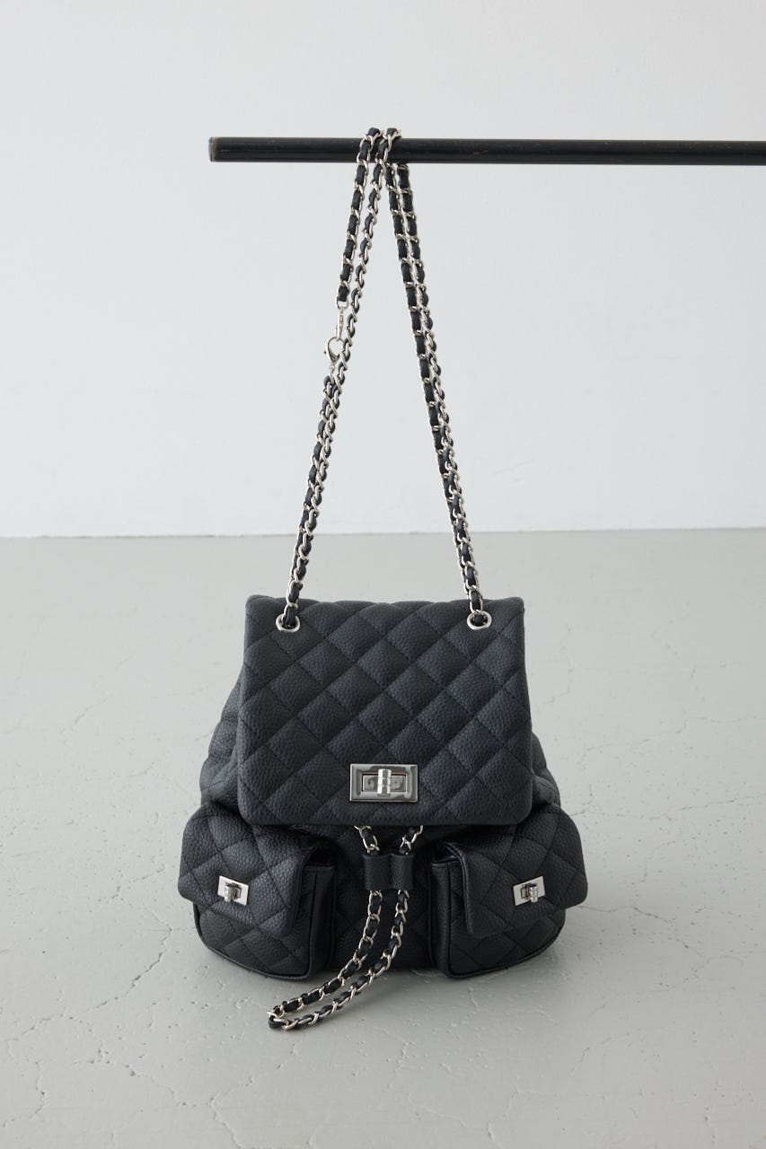 【ロングセラー】【WEB限定】3WAYキルティングリュック BLK FREE