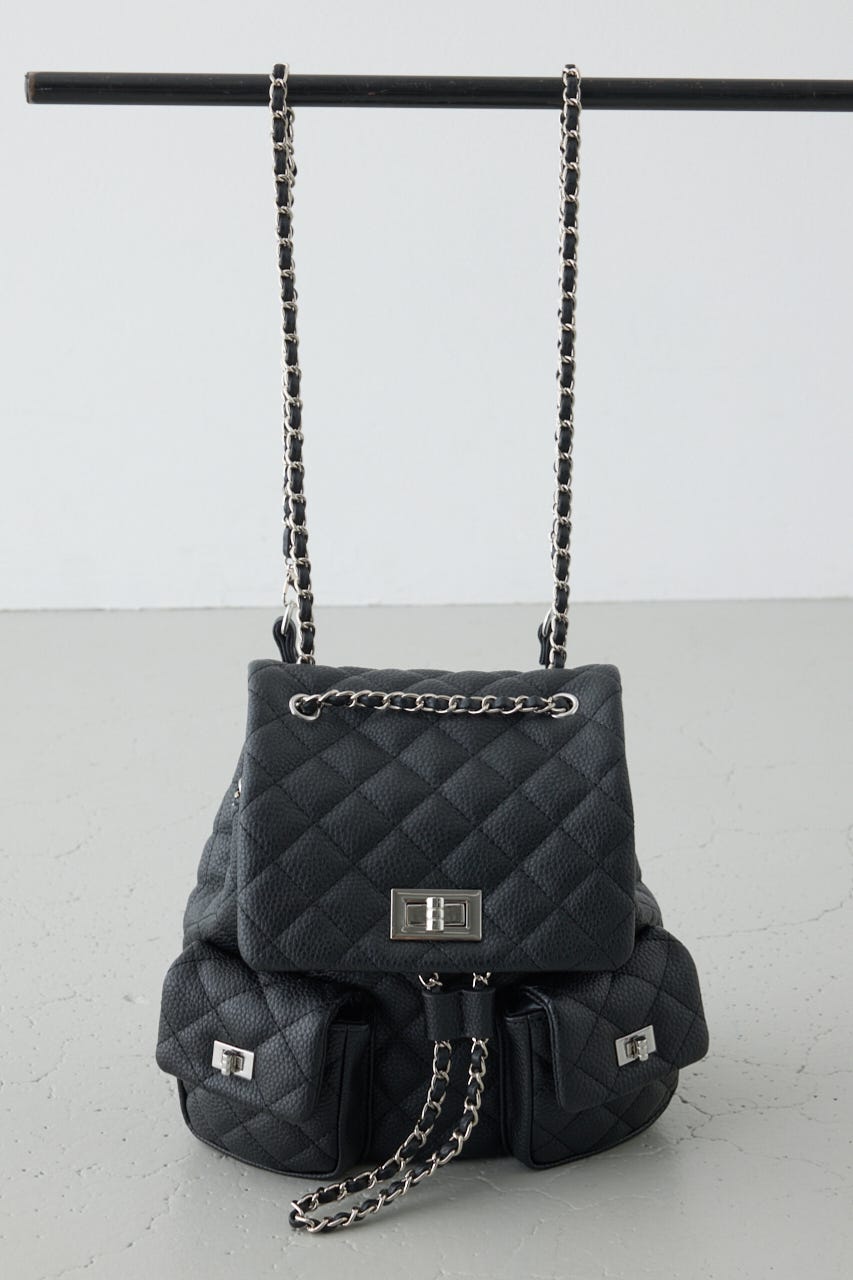 【ロングセラー】【WEB限定】3WAYキルティングリュック BLK FREE