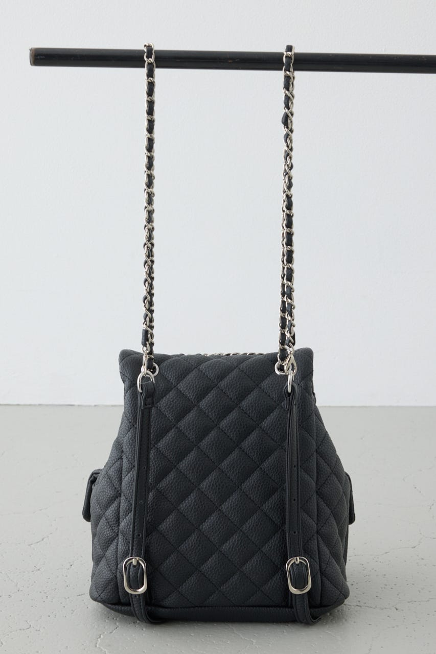 【ロングセラー】【WEB限定】3WAYキルティングリュック BLK FREE
