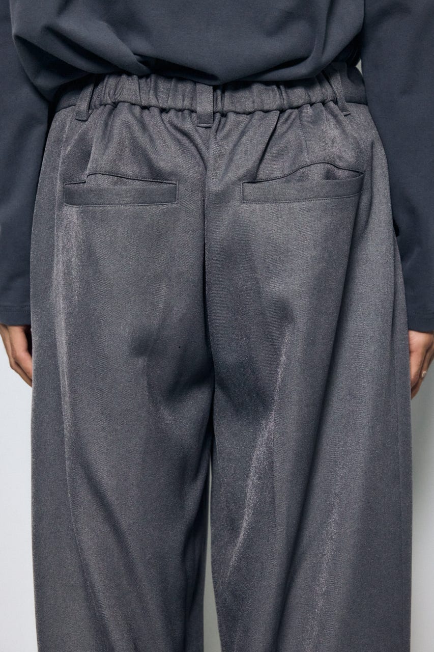ウールライクツータックワイドパンツ T.GRY L