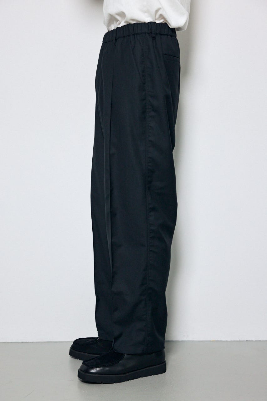 イージーツイルテーパードパンツ BLK M