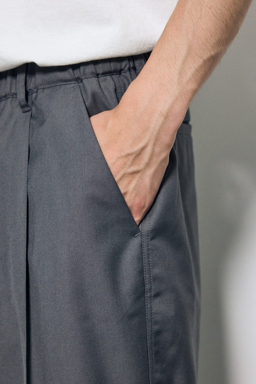 イージーツイルテーパードパンツ GRY M