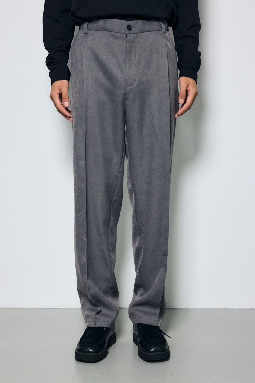 ウールライクテーパードパンツ T.GRY M