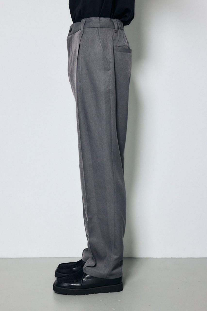 ウールライクテーパードパンツ T.GRY M