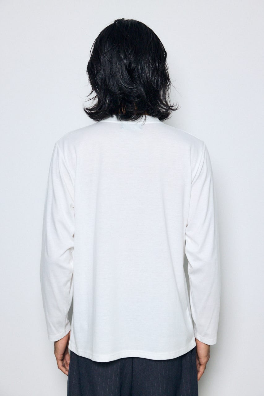 レイヤードニットトップスセット BLK M