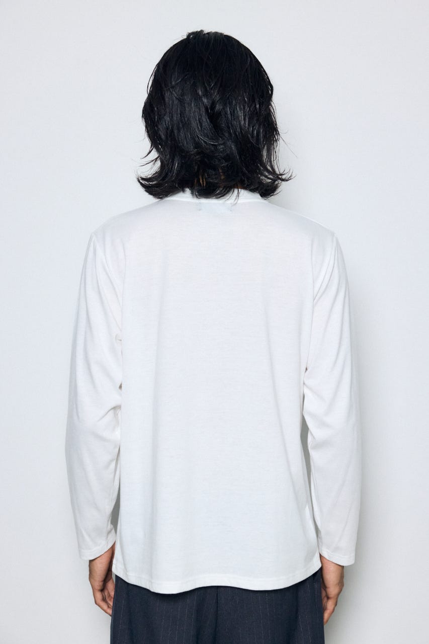 レイヤードニットトップスセット BLU M