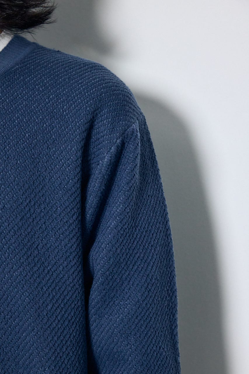 レイヤードニットトップスセット BLU M
