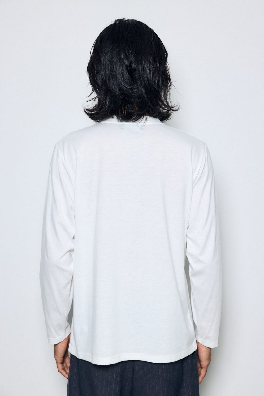 レイヤードニットトップスセット GRY M