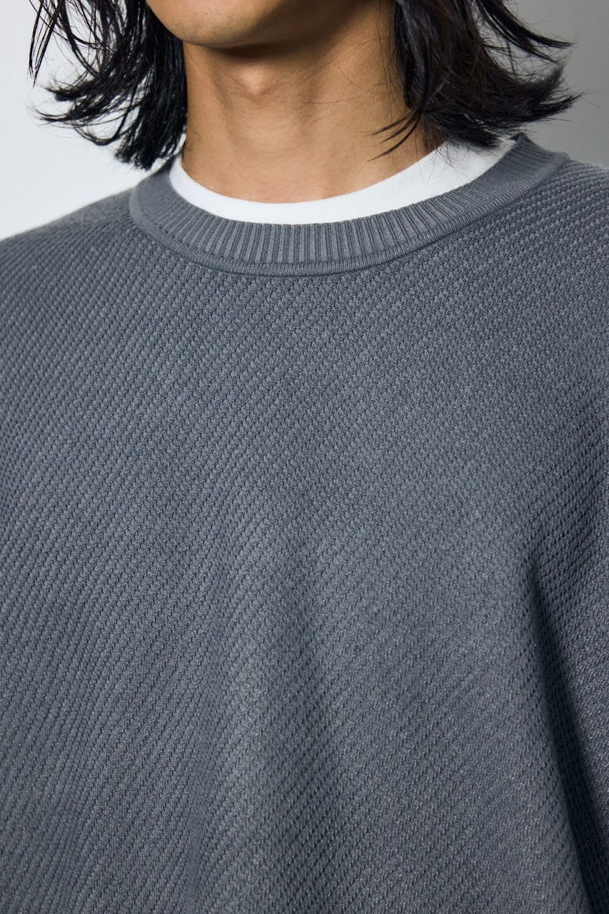 レイヤードニットトップスセット GRY M